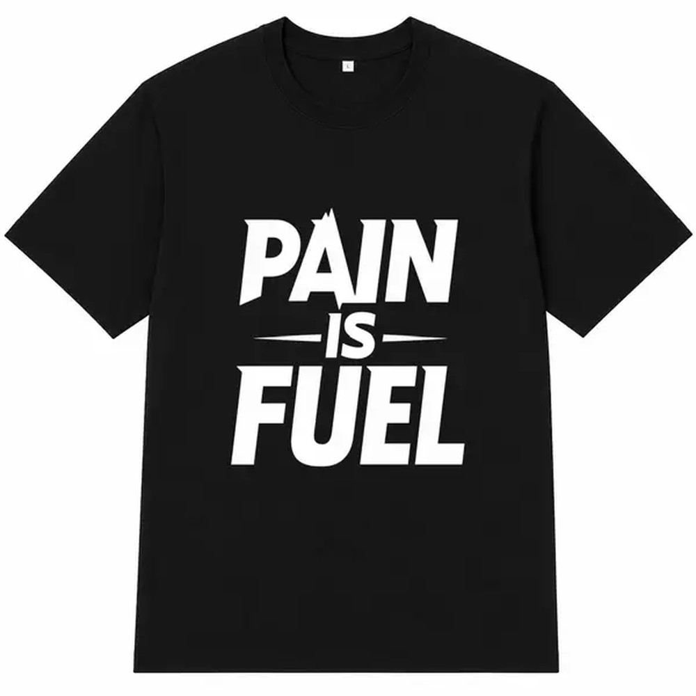 Fuel Fitness & Nutrition Oakbank Photos - Kaos Cetak Tulisan 'Pain Is Fuel',