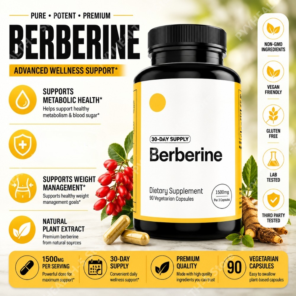 Berberine Hcl Capsule - Suplemen Berberine HCl 500mg Per Kapsul