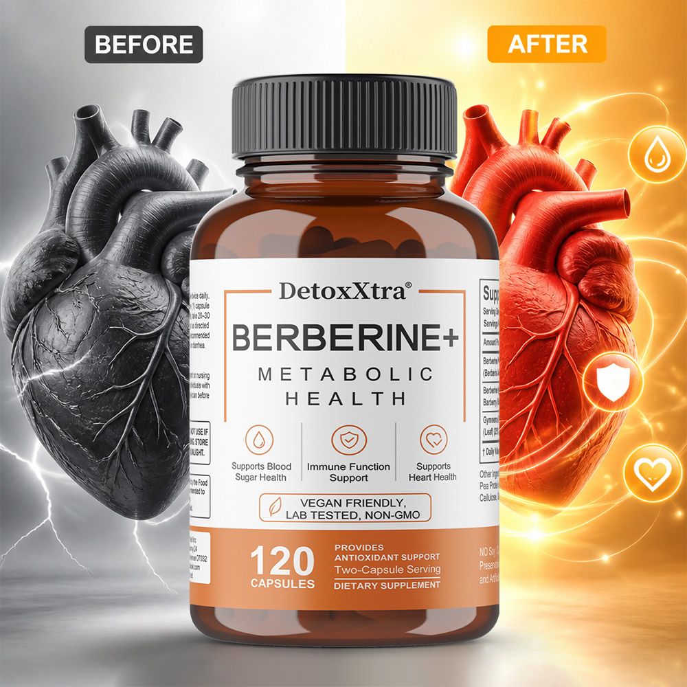 Berberine Hcl Capsule - Kapsul Berberine HCl, Suplemen Vegan Alami,