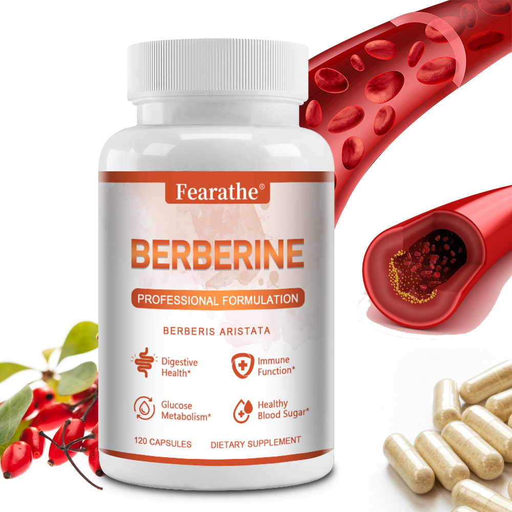 Berberine Hcl Capsule - Kapsul Berberine HCL 1200mg, Mendukung Kesehatan