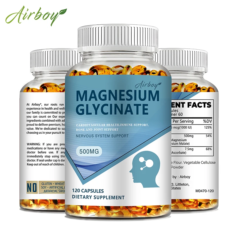 Magnesium Glycinate Capsule - Magnesium glikinat-meningkatkan tidur, rileks saraf, kesehatan