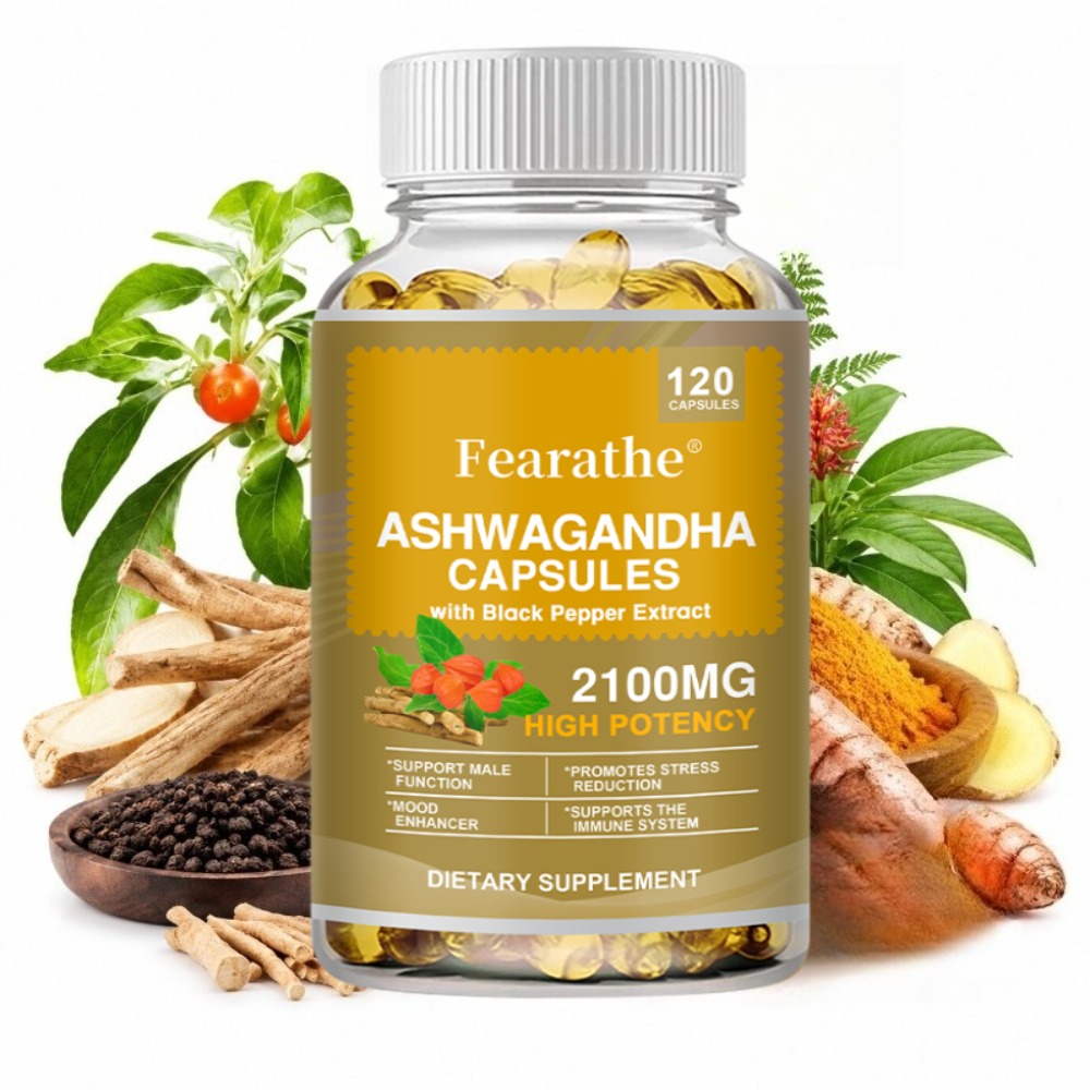 Ashwagandha Extract Root - Kapsul Ashwagandha 2100mg, dengan Ekstrak Akar