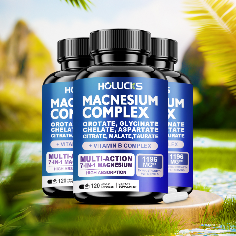 Magnesium Glycinate Capsule - Magnesium kompleks 1000mg suplemen, dengan vitamin