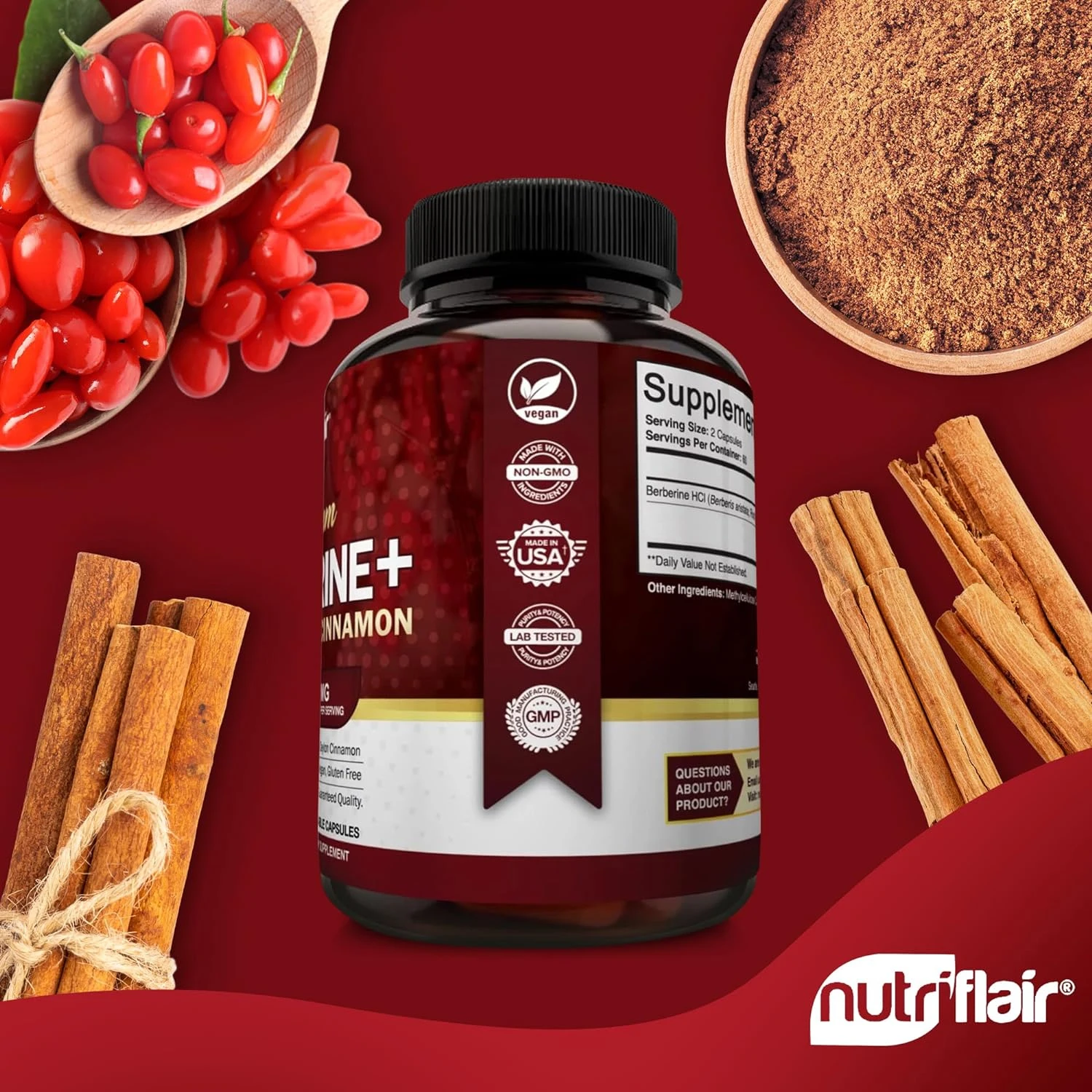 Premium Berberine HCL - Menduk - Berberine Hcl Capsule ulasan dan harga