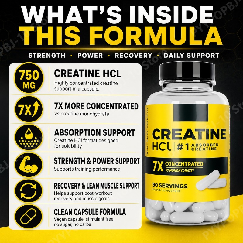 Creatine HCl 750mg 90 Kapsul P - Nutrition Fitness Supplements ulasan dan harga