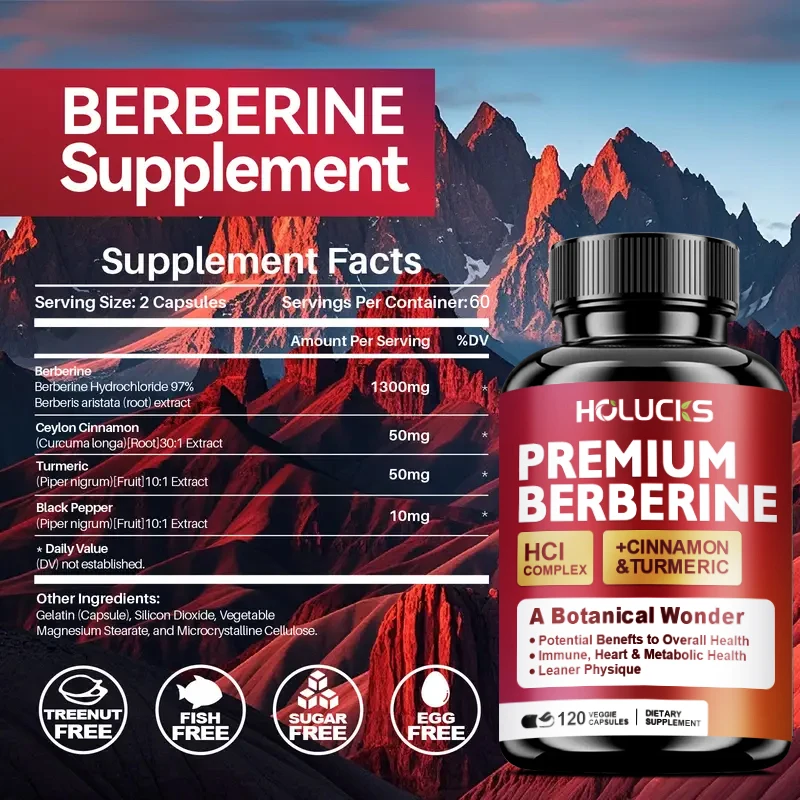 Holucks Premium Berberine HCl  - Berberine Hcl Capsule ulasan dan harga