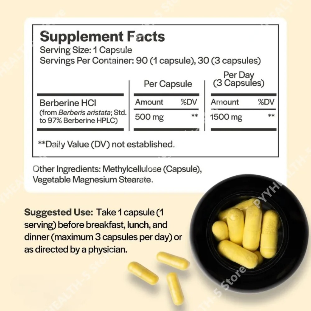 Suplemen Berberine HCl 500mg P - Berberine Hcl Capsule ulasan dan harga