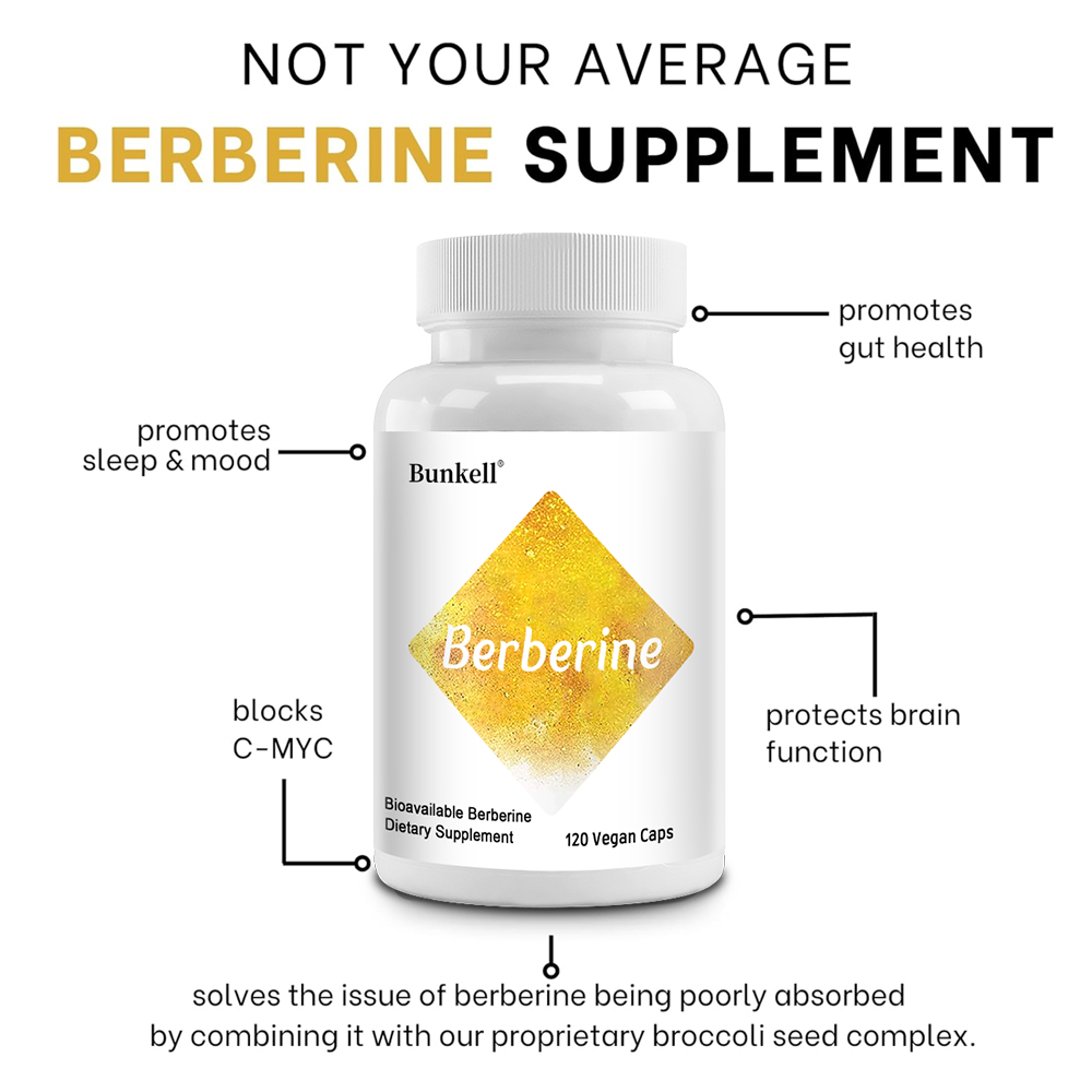 Berberine HCl 350mg dengan Kom - Berberine Hcl Capsule ulasan dan harga