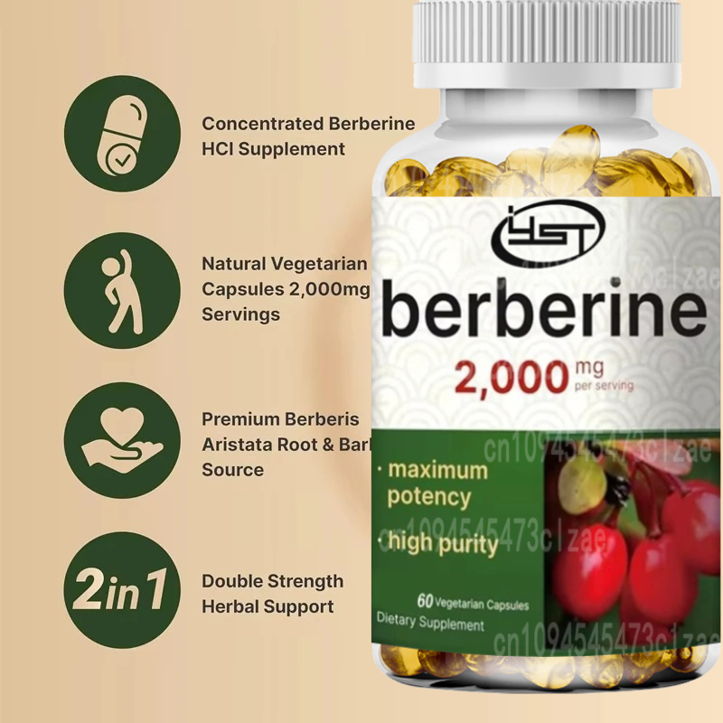 Suplemen Berberine |   60 Kaps - Berberine Hcl Capsule ulasan dan harga