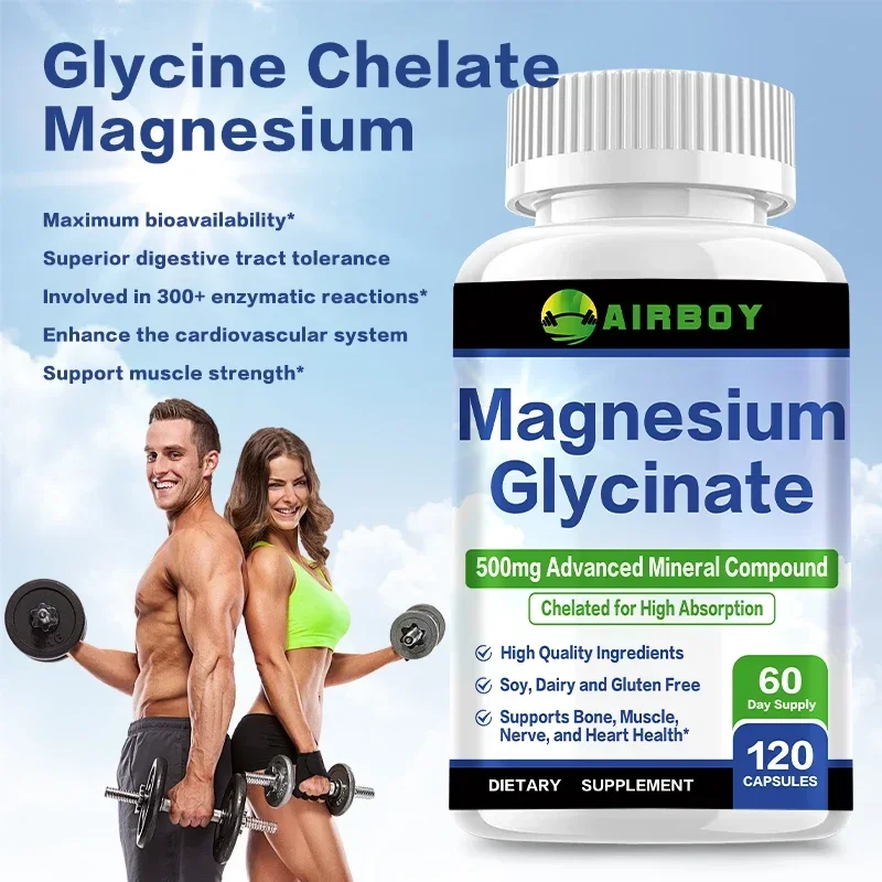 Magnesium Glycinate 500mg - Su - Magnesium Glycinate Capsule ulasan dan harga