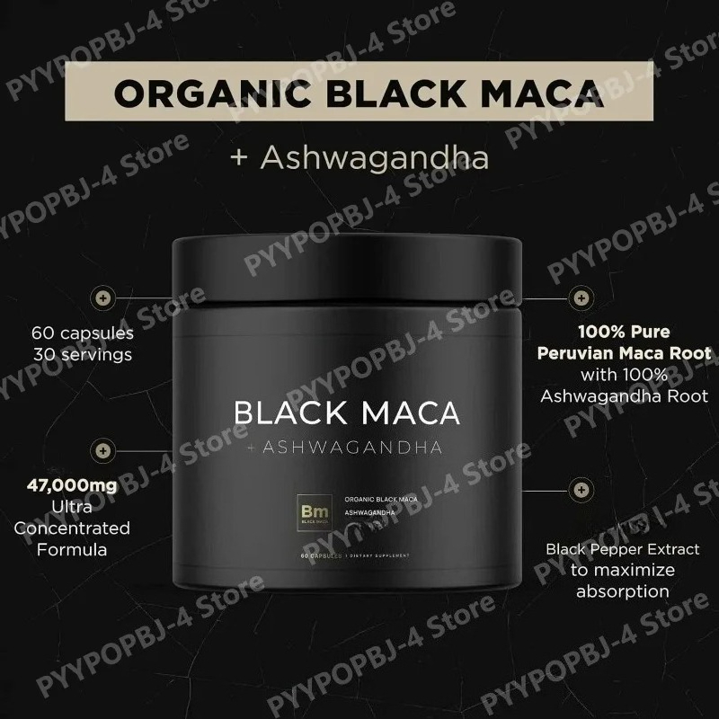 Ekstrak Akar Maca Hitam dengan - Ashwagandha Extract Root ulasan dan harga