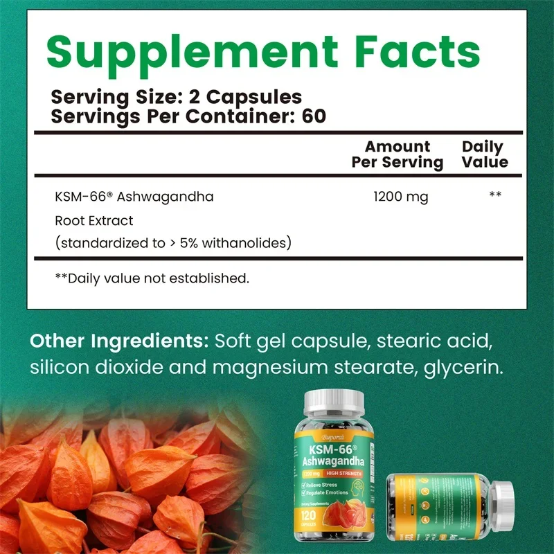 KSM-66 Ashwagandha 1200 Mg Kap - Ashwagandha Extract Root ulasan dan harga