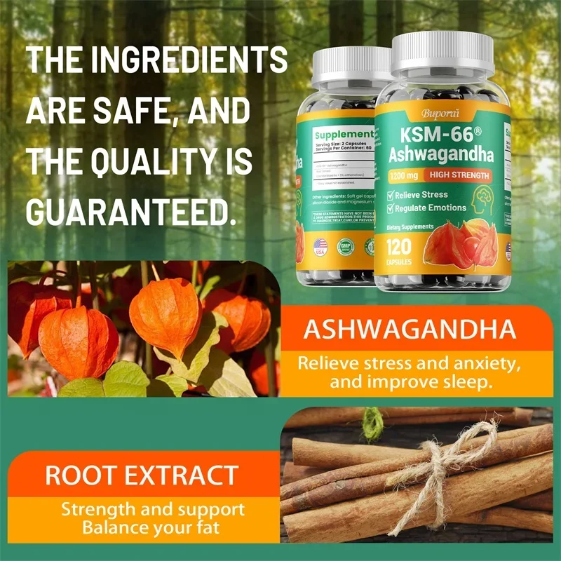 KSM-66 Ashwagandha 1200 Mg Kap - Ashwagandha Extract Root ulasan dan harga