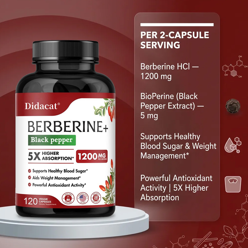 Suplemen Berberine 1200mg - Be - Berberine Hcl Capsule ulasan dan harga