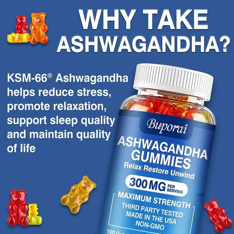Permen Jeli Ashwagandha - Meng - Ashwagandha Extract Root ulasan dan harga
